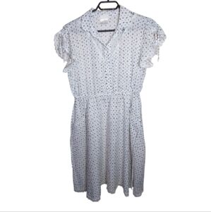 Junior Baazar Vintage Simpson Sears Floral Dress With Lace Trim